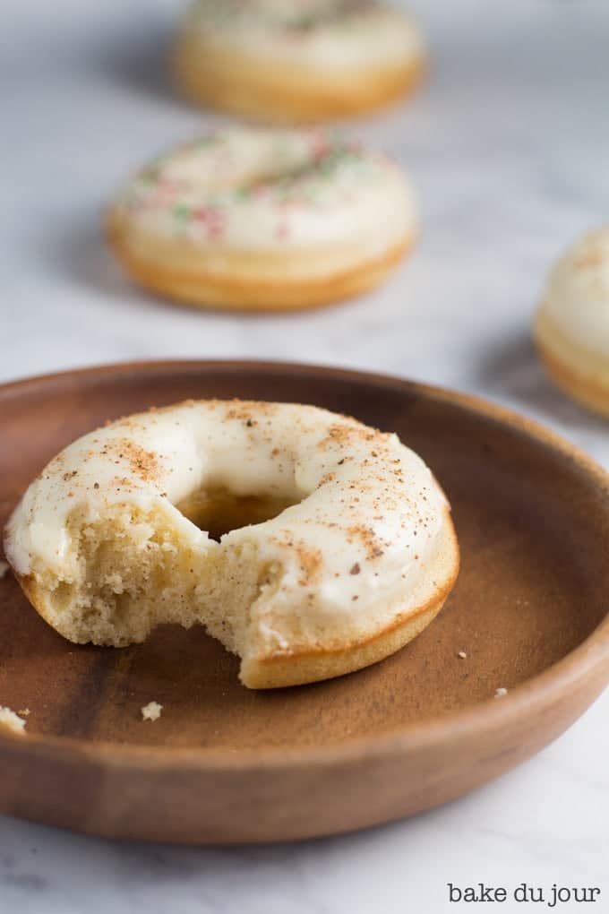 Closeup of one doughnut