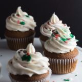 Gingerbread Eggnog Cupcakes