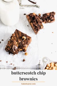 Butterscotch Chip Brownies Pinterest Graphic
