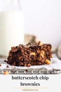 Butterscotch Chip Brownies Pinterest Graphic