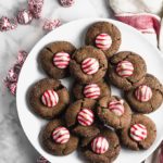 Chocolate Peppermint Blossom Cookies